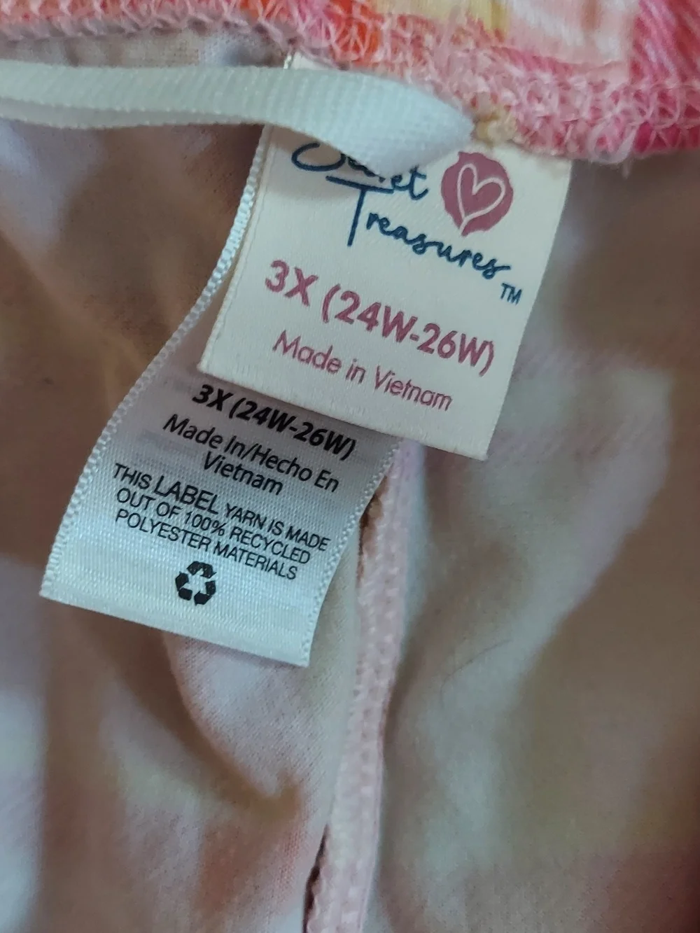Secret Treasures Pink and Yellow Plaid Girls Pajama Bottoms